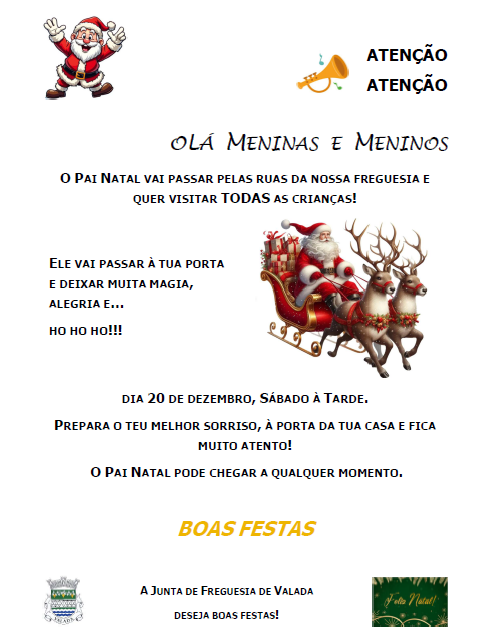 Notícia Ho Ho Ho - O Pai Natal quer visitar TODAS as crianças!