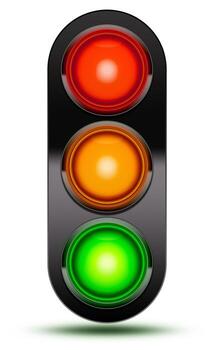 Imagem Aviso: semáforos em funcionamento